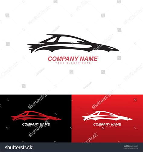 Car Logo Vector Illustration Silhouette Car Stock Vector (Royalty Free ...