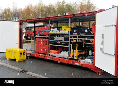 Fire service Pod containing heavy rescue equipment Stock Photo: 27374205 - Alamy