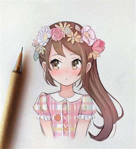 Small commission I did for @ladyalexandrah 😋💕 i love drawing flower ...