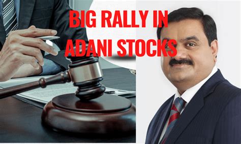 Big rally in Adani group stocks !!! Supreme Court verdict on Adani ...