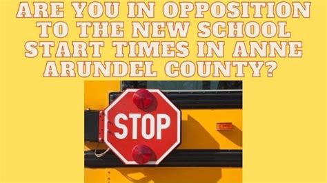 Petition · Opposing Anne arundel County Public School Start Time ...