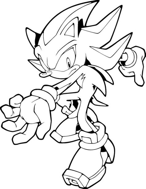 Shadow Sonic Coloring Pages