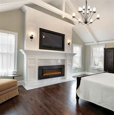 bedroom:Modern Bedroom Fireplace Designs Master Decor Design Ideas Pics ...