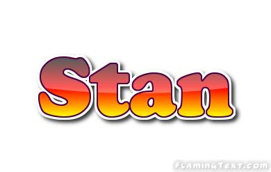 Stan Logo | Free Name Design Tool from Flaming Text