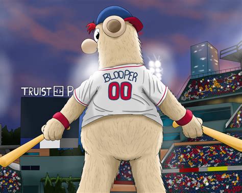 (fanart) Blooper (Atlanta Braves mascot) by BaxterKangaroo on DeviantArt