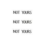 Buy SIMPLY INKED NEW "Not Yours" Temporary Tattoo, Designer Tattoo for all (Not yours tattoo ...