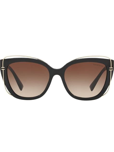 Tiffany & Co Eyewear Square Tinted Sunglasses - Farfetch | Tinted ...