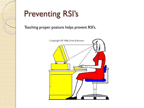 PPT - Reducing Repetitive Strain Injuries (RSI’s) in the Workplace PowerPoint Presentation - ID ...