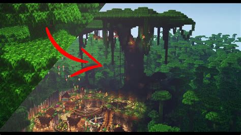 How to build the perfect GIANT TREE and jungle town in Minecraft ...