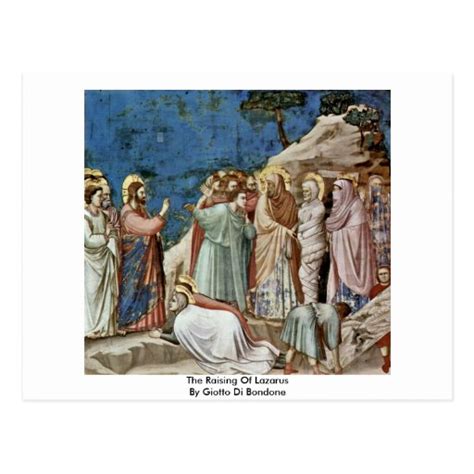 The Raising Of Lazarus By Giotto Di Bondone Postcard | Zazzle