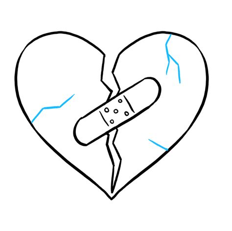 How to Draw a Broken Heart - Really Easy Drawing Tutorial