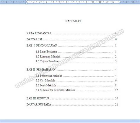 16++ Cara membuat daftar isi makalah yang benar ideas | Makalah