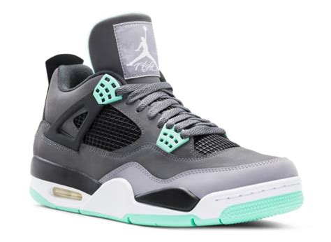 Air Jordan RETRO 4 Dark Grey/Grey/Black/Green Glow - The 20 Best-Selling Air Jordans of 2013 ...