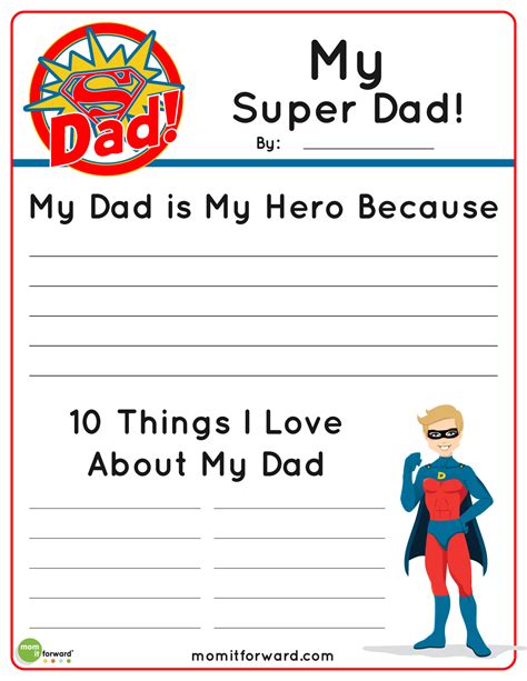 My Super Dad Father's Day PrintableMom it Forward