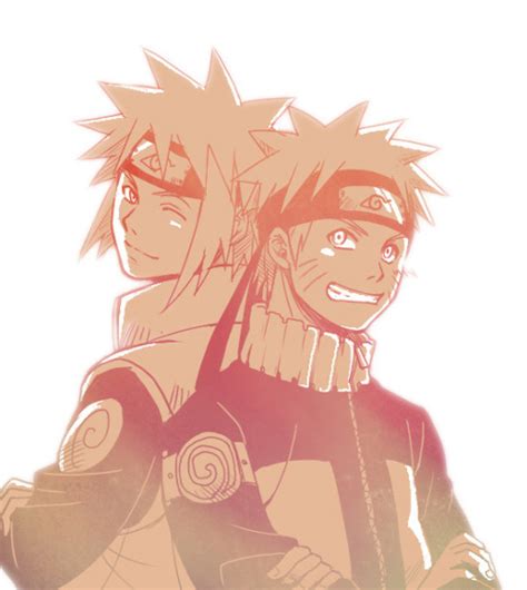 Minato & Naruto - Minato Namikaze Fan Art (24276763) - Fanpop