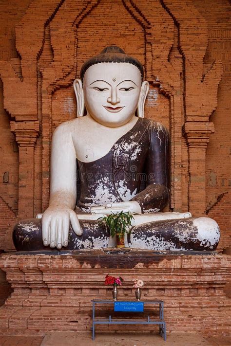 A Buddha Statue in the Temples of Bagan Myanmar Stock Image - Image of ...