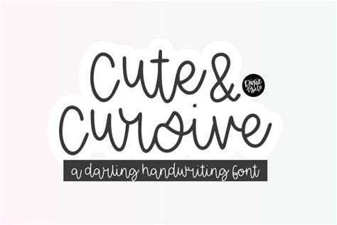 CUTE & CURSIVE Dainty Handwriting Script