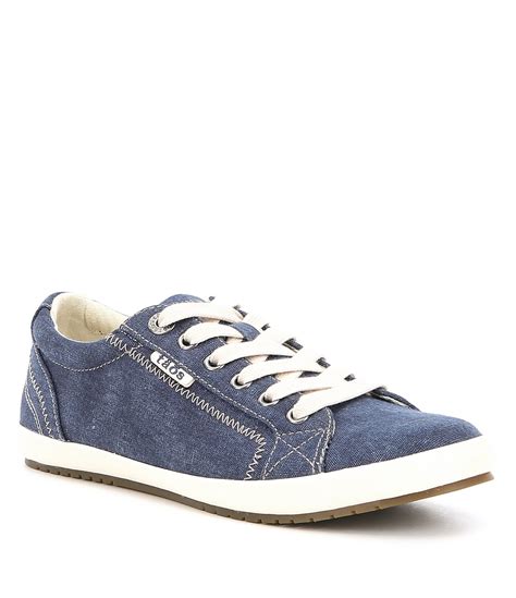 Taos Footwear Star Washed Canvas Lace-Up Sneakers | Dillard's