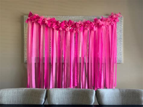 My Crepe Paper Backdrop – My Sweet Spins