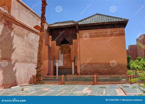 Saadian tombs in Marrakech stock photo. Image of architecture - 91681956