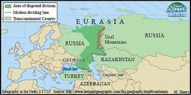 Geography in the News: Eurasia’s Boundaries | Geography Education | Geography, History geography ...