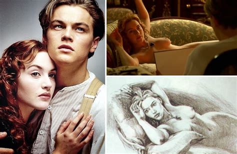 Kate Winslet Titanic Drawing Scene Original