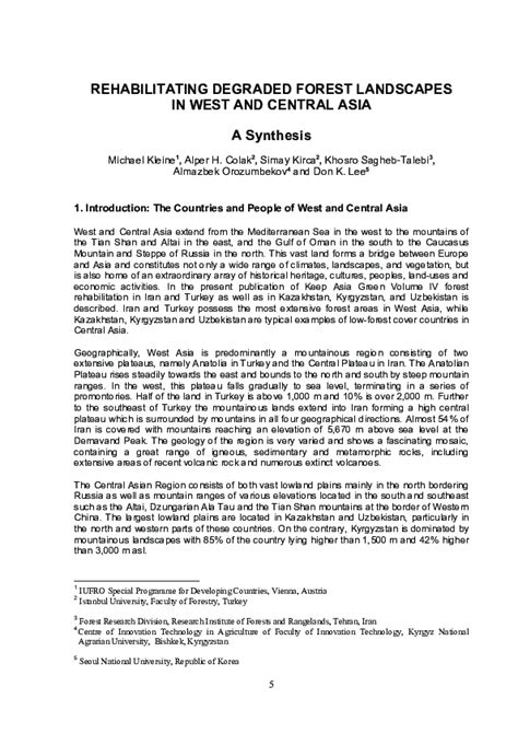 (PDF) Rehabilitating Degraded Forest Landscapes in West and Central ...