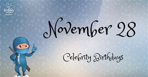 Who Shares My Birthday? Nov 28 Celebrity Birthdays No One Tells You About