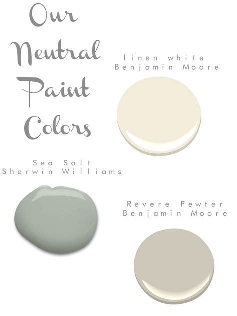 Serene neutral paint colors by benjamin moore and sherwin williams