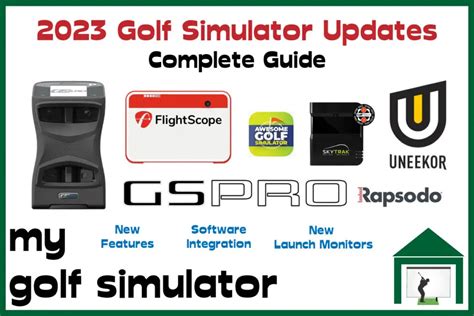 2023 Golf Simulator Updates - GS Pro, Foresight, Uneekor & More! | My ...