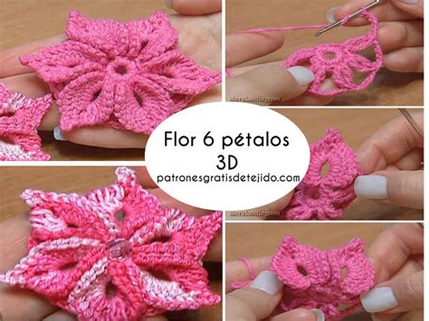 35+ Última Como Hacer Flores Tejidas A Crochet En 3d Paso A Paso ...