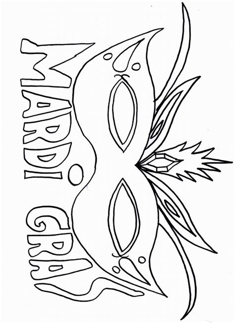 Mardi Gras Coloring Pages