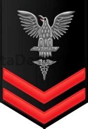 United States Navy Corpsman Insignia | Hospital Corpsman ( HM ) 2nd Class E-5 Red Rank 5.5 ...