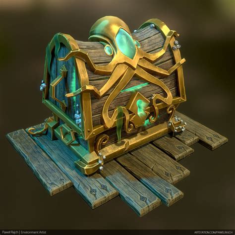 ArtStation - Treasure Chest, Paweł Rajch | Game concept art, Candle art ...