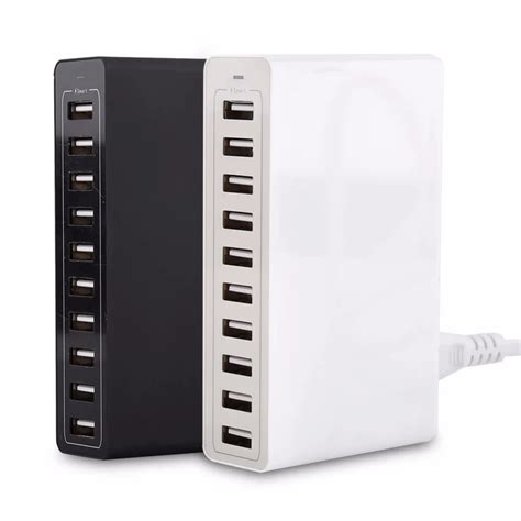 Multi Ports 10 Port USB Charger 50W 10A Wall Charger For Cellphone Pad -in Mobile Phone Chargers ...