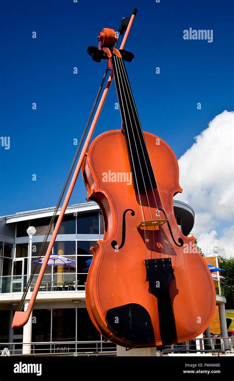 Giant Violin in Sydney,Nova Scotia Stock Photo - Alamy