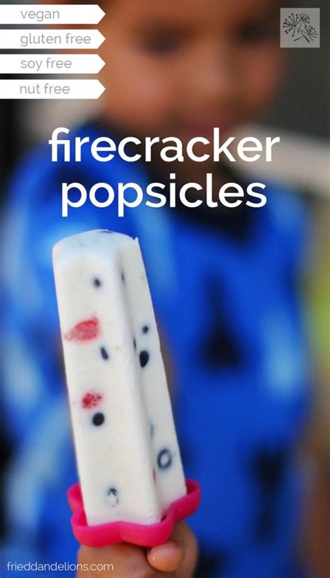 Firecracker Popsicles | Recipe | Popsicles, Vegan eating, Firecracker popsicle