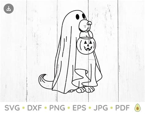 Ghost Dog SVG Dog SVG Ghost SVG Ghost Silhouette Ghost Dog - Etsy Canada