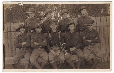 [Group of Australian soldiers, or soldier-cadets] [postcard, WW1 era ...