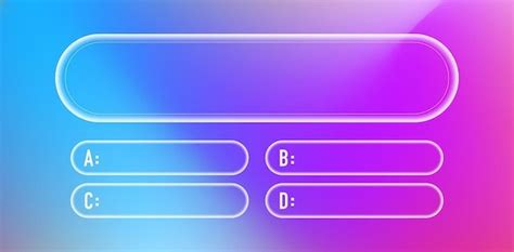 Premium Vector | Question and answers neon style vector template for quiz game exam tv show ...