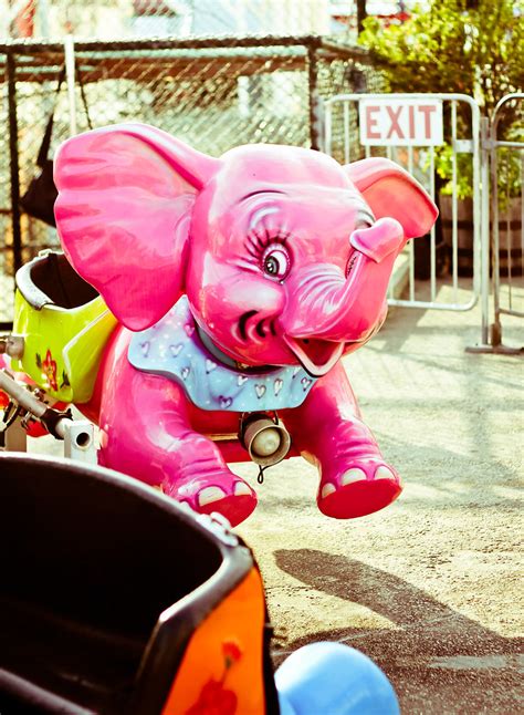 Pink Baby Elephant Amusement at Luna Park, Coney Island NY… | Flickr