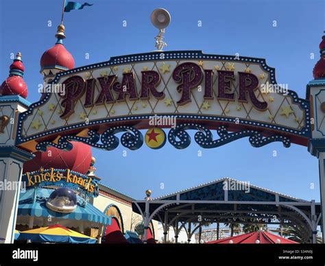 Pixar Pier Disneyland California Adventure Park Stock Photo - Alamy