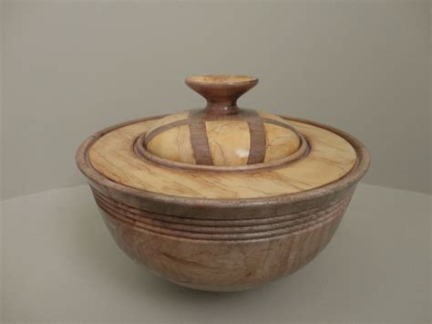 This is a maple hand turned bowl with faux ivory design work. | Wood ...