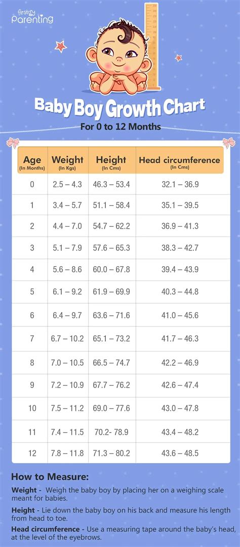 Baby Weight Chart By Month