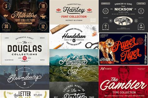 The Best Fonts For Creating Vintage Logos and Designs | Cool fonts ...