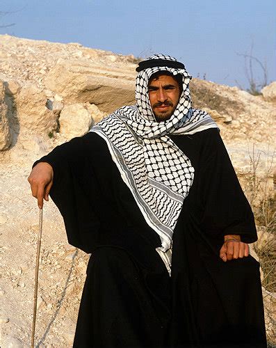 Israel, young Arab dressed in traditional costume, south west of Jerusalem