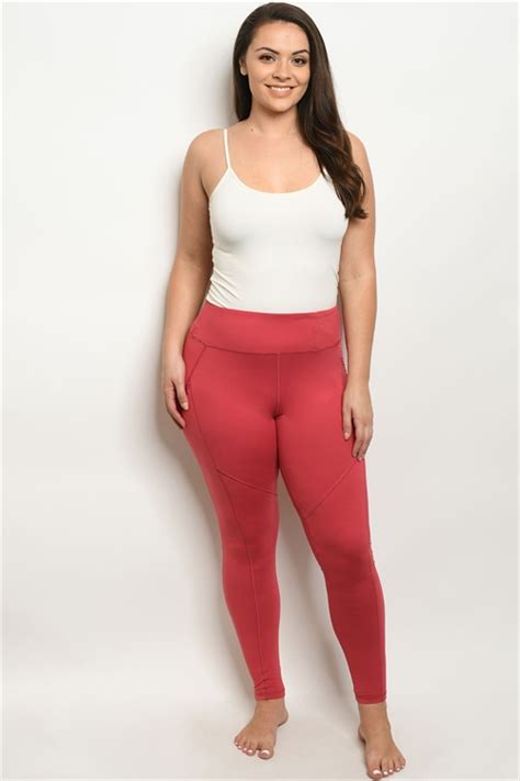 YOGA PANTS LEGGINGS WITH 2 SIDE POCKETS (PLUS SIZE) – Kute Classics Clothing