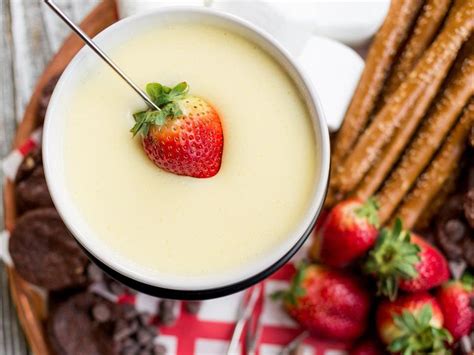 White Chocolate Fondue Recipe