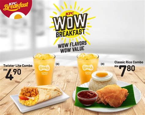 KFC Malaysia Launched a New Breakfast Set Menu Rm4.90 only! - Miri City Sharing