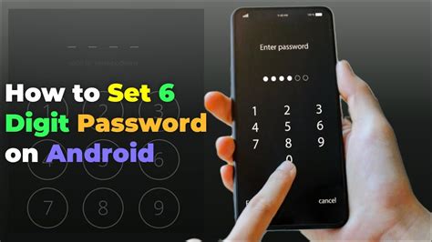 How to Setup Six Digit Passwords for Android Phone - YouTube